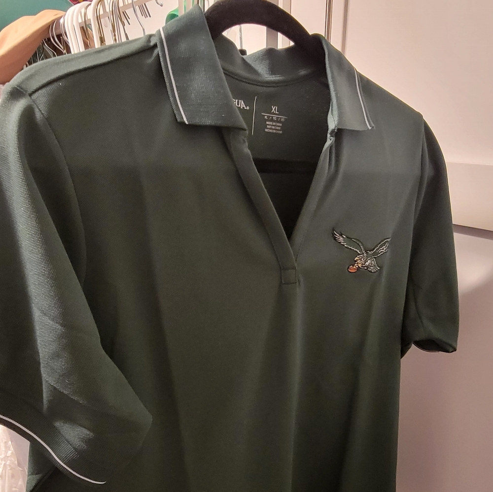 Philadelphia Eagles Antigua Women's Layout V-Neck Polo XL